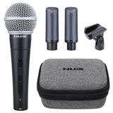 NUX B-3RC Mikrofon Kablosuz Sistemi, Şarj Kutusu, Mikrofon Paketi, 2.4GHz 24-bit/44.1kHz Ses Kalitesi,