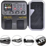 Nux MG-100 Multi-Efekt Gitar Efekt Pedalı Gitar prosesörü - Gümüş - Gri
