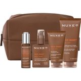 Nuxe Duş Jeli 100 ml - Saç Sakal Bakım Yağı - Nemlendirici Serum + Çanta Erkek Bakım Seti - Şeffaf - Standart