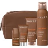 Nuxe Duş Jeli 100 Ml- Tıraş Köpüğü - Nemlendirici Deodorant 50 ml + Çanta Erkek Bakım Seti - Şeffaf - Standart