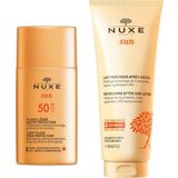 Nuxe Güneş Koruyucu Hafif Dokulu Yüz Kremi Spf 50 50 ml - Nuxe Sun Güneş Sonrası Bakım Kremi 200 ml