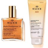 Nuxe Huile Prodigieuse Or Altın Parıltılı Kuru Yağ 100 ml - Nuxe Sun Güneş Sonrası Şampuanı 200 ml