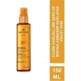 Nuxe Sun 150 ml Bronzlaştırıcı Yüz ve Vücut Yağı 30 SPF Etkili Koruma Sağlayan Formül
