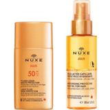 Nuxe Sun Güneş Koruyucu Hafif Dokulu Yüz Kremi Spf 50 50 Ml - Nemlendirici Ve Koruyucu Saç Bakım Yağı