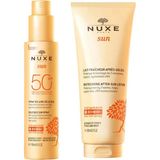 Nuxe Sun Güneş Koruyucu Yüz ve Vücut Sütü Spf 50 150 ml - Nuxe Sun Güneş Sonrası Bakım Kremi 200 ml