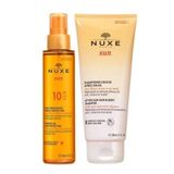 Nuxe Sun Spf10 150 ml Bronzlaştırıcı Yüz ve Vücut Yağı + Güneş Sonrası 200 ml Nemlendirici Saç ve Vücut Şampuan