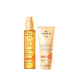 Nuxe Tanning Sun Oil Spf50+ 150 Ml + Refreshing After Sun Lotion 200 Ml Güneş Bakım Seti - Şeffaf