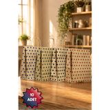 NUYA PACK Karışık Renk Puantiyeli 10 Adet 24x10x29 Cm Kraft Çanta Hediye Poşeti , Hediye Paketi , Kraft Kağıt Çanta