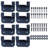 NUZAMAS 2 Set Güneş Paneli Montaj Z Braket Kiti Karavan, Tekne, Duvar ve Diğer Izgara Dışı Çatı Kurulumu için Somun ve Cıvatalı Her Set 4 Braket ile Birlikte