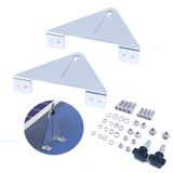 NUZAMAS 212 mm Ayarlanabilir Güneş Paneli Montaj Rafı Braket Seti Raf Katlanır Ayaklar, Tekne, Karavan, Çatı Kapalı Izgara