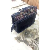 NV JEWELRY Bohem Desenli Lacivert El ve Omuz Çantası