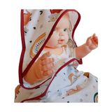 NV Sisters % 100 Pamuk Dinazor Baskılı Müslin Bebek Kundak & Bornoz 100X100