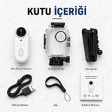Nvg Mini Aksiyon Kamera Video Kaydedici 4K Ultra HD WiFi Klipsli Giyilebilir Taşınabilir Vücut Kamera Siyah
