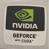 Nvidia Geforce Cuda Sticker Etiket D9