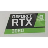 Nvidia Geforce Rtx 3060 Sticker Yatay Etiket D150