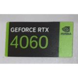 Nvidia Geforce Rtx 4060 Sticker Yatay Etiket D158