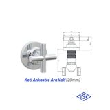 NVT YAPI İNŞAAT Acar Ankastre Stop Valf 1/2 (Yıldız Volanlı) 20 mm (Plastik)