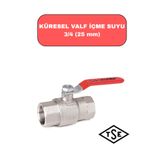 NVT YAPI İNŞAAT Küresel Kollu Tesisat Su Vanası 3/4 25'lik İçme Suyu