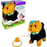 NW Nessi World PFT-B267 Peluş Tasmalı Yürüyen Köpek Mavi -Vrd