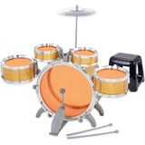 NW NessiWorld 1080080 Eccho, Davul Set - Jazz Drum / 5 Adet Davul, Zil ve Tabure / +3 Yaş