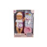 NW NessiWorld 2030121 Sunman, Boubou Altını Islatan ve Konuşan Bebek Seti 30 cm