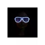 NW NessiWorld casaxmlF010-G132-B Beyaz Led Işıklı Parti Gözlüğü - Neon Glow Şerit Gözlük 3 Modlu