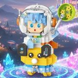 NW NessiWorld LZ-8827 astronot Mavi 390 Parça Block Oyuncak