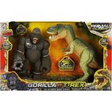 NW NessiWorld S01071144 Oyun Set Primal Clash Gorilla/trex 2li - Diğer