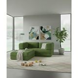 Nwin Home Linea 160*160 Köşe Koltuk Takımı Sünger Dinlenme Köşesi Metalsiz Cırtlı - Haki Yeşil