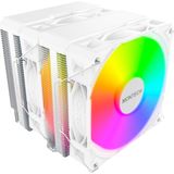 NX600 Argb 6 Isı Borulu ve Premium Üst Kapaklı Çift Kule Cpu Hava Soğutucu | 28MM E28 Argb Premium Fan | Lehimli Bakır Taban | Üstün Isı Dağılımı | Tüm Intel ve Amd Soket Desteği |beyaz
