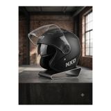 NXO Dahili Gözlüklü Açılır Camlı Şehir İçi Scooter Yarım Kask - Standart Beden