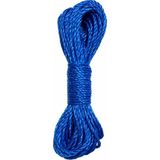 NY Home 20 Metre Mavi Naylon Ip 3 Mm, Çok Amaçlı Dayanıklı Çamaşır Ipi, Kamp Bahçe Balkon Hamak ve Taşıma Sabitleme Ipi, Dayanıklı Çamaşır Ipi Kalın, Asma Ipi Güçlü Halat Ip, Sağlam Ip, Kaliteli - 1 kg