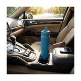NY Home 650 ml Paslanmaz Çelik Termos Matara - 4 Renk (Krem, Yeşil, Siyah, Mavi) - Sıcak ve Soğuk Tutan Sporcu Suluk ve Ofis Şişesi (Mavi) - 230 ml