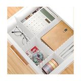 NY Home Aee® 4'lü Plastik Ayarlanabilir Çekmece Düzenleyici Organizer - Iç Içe Geçmeli Kesilebilir - 8CMX43CM - Mutfak Iç Çamaşırı Çorap Sütyen Dolap Takı Makyaj (4)