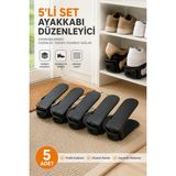 NY HOME Ayarlanabilir Ayakkabı Rampası 5'li Set - Dolap İçi Yer Kazandıran Ayakkabı Düzenleyici Organizer