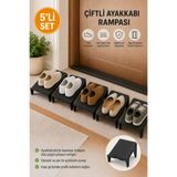 NY HOME Çiftli Ayakkabı Rampası 5'li Set Ayakkabı Düzenleyici Organizer ÇİFTLİ RAMPA 5 ADET