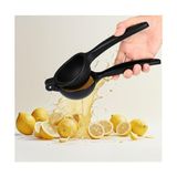 NY Home Döküm Limon Sıkacağı Limon Presi Büyük Boy 24 Cm, Siyah Metal Limon Sıkacağı, Döküm Narenciye Sıkacağı (Döküm Limon Sıkıcı)