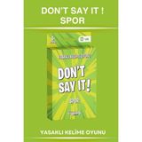 Ny Home Don’t Say It Spor Yasaklı Kelime Oyunu Spor Temalı Parti ve Aile Kelime Oyunu | Eğlenceli Kutu Oyunu - Yeşil