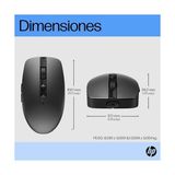 NY Home Hp 710 Fare | Usb-C Üzerinden Şarj Edilebilir | 6 Tuşlu | 3.000 Dpı | Sessiz | 90 Güne Kadar Pil Ömrü | 2,4 Ghz Dongle Veya Bluetooth | 84 G | Siyah