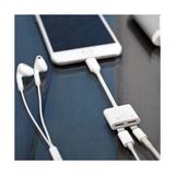 NY Home Lightning To Lightning Şarj ve Kulaklık Adaptörü Çift Girişli – Aynı Anda Şarj ve Müzik Dinleme – Arama Destekli Ses Dönüştürücü iPhone x 11 12 13 14 Uyumlu Ios 13 ve Üzeri Uyumlu | MH033