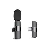 NY Home Maybesta Android Bilgisayar Için Profesyonel Kablosuz Yaka Yaka Mikrofonu - Kablosuz Yönlü Kondenser Kayıt Mikrofonu USB C Arayüzü ile Röportaj Video Podcast Vlog Youtube