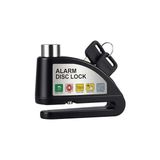 NY Home PC1505 Alarm Disk Kilidi Seti, Fren Kilidi, Hırsızlığa Karşı Su Geçirmez 110 Db 7 mm Pin 1,5 M Hatırlatma Kablosu Motosikletler Için Scooter Taşıma Çantası