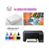NY Home Uyumlu 664 L220 L300, L3050, L3060 Tanklı Yazıcı Mürekkep Seti 5X100 Gr. - Ahşap
