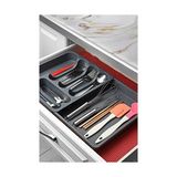 NY Home Uzayabilen Kayar Kaşıklık, Pratik Çekmece Içi Ayarlanabilen Kaşıklık Kepçelik Düzenleyici Organizer - 0,5 x 7 cm