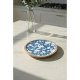 Ny Joy Mango Agacı Pasta Tabağı & Sunum Tabağı 20 cm Desenli