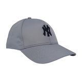 NY New York Nakışlı Mikro Kumaş Unisex Spor Şapka (Gri)