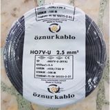 Nya Kablo Öznur 2,5 Luk Siyah 100 Metre