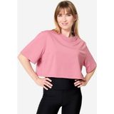 Nyamba Kadın Crop Kesim Spor Tişörtü - Gülkurusu - XS - Gül Kurusu