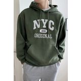 NYC Baskılı Unisex Oversize Sweatshirt