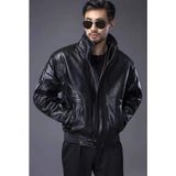 Nyc Bombacı Mont Deri Ultra Hakim Yaka - 2XL - 01-Siyah